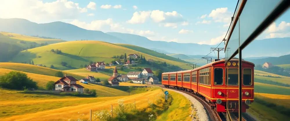 Viaje en tren a través de Europa