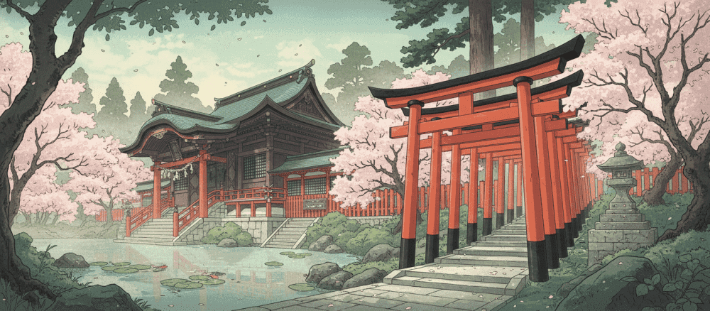 宗教[しゅうきょう] と 神社[じんじゃ] ： 日本[にほん] の 心[こころ] の 場所[ばしょ]