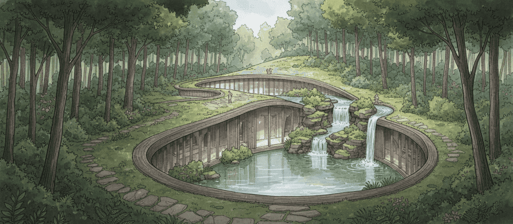 建筑(jiànzhù)[建築] 和(hé)[和] 自然(zìrán)[自然] 的(de)[的] 故事(gùshì)[故事]