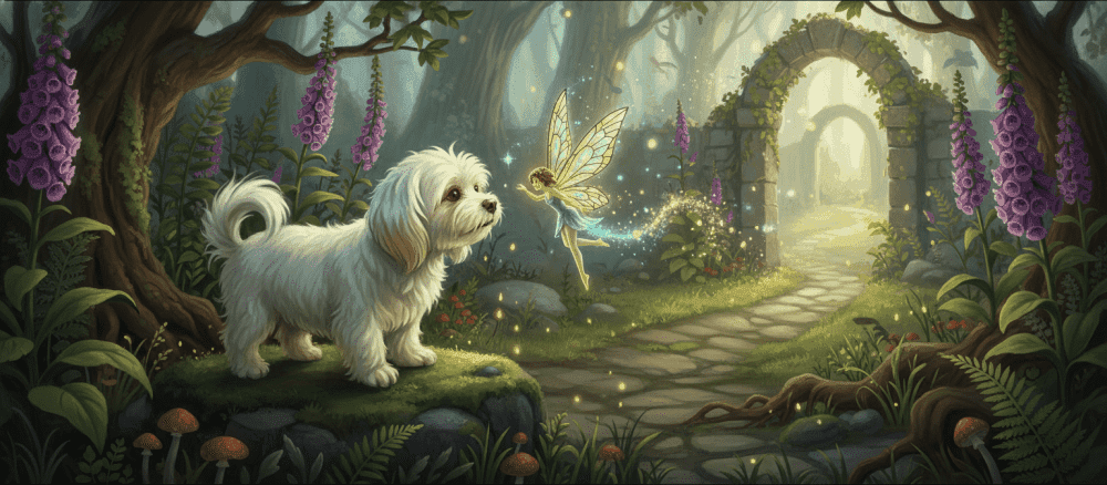 강아지와 요정의 만남