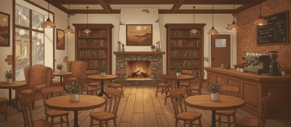 友人[ゆうじん] と 見[み]つけた 特別[とくべつ] な カフェ の 時間[じかん]