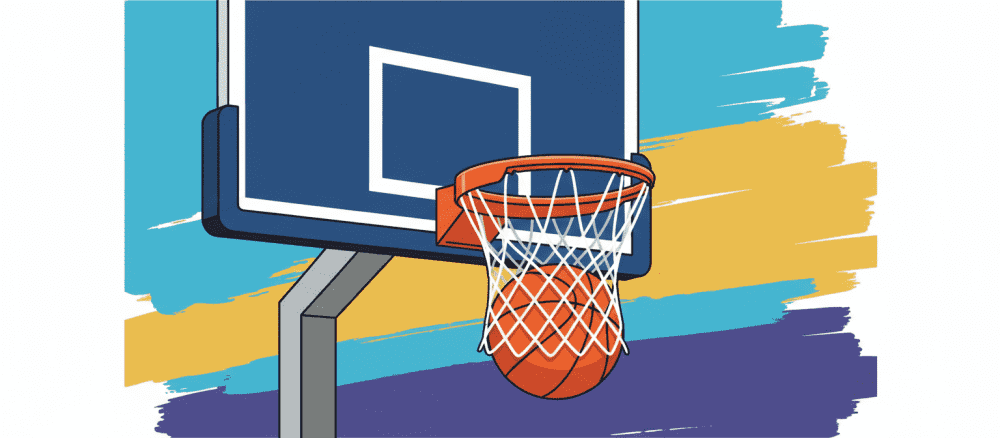 Wij spelen een spannend potje basketbal