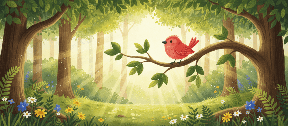 Den lille røde fugl og den gamle mand