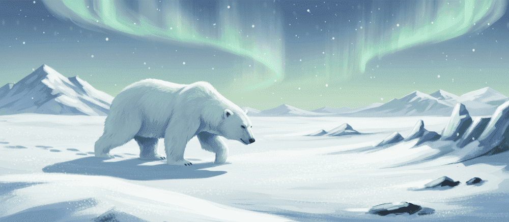 北[きた] の 国[くに] の 白[しろ]い 魔法[まほう] の クマ