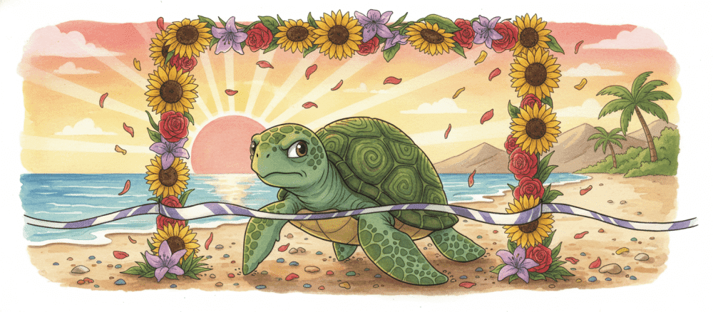 A verdadeira lenda da tartaruga veloz