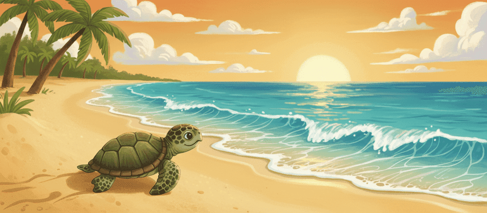 Minha grande corrida na areia