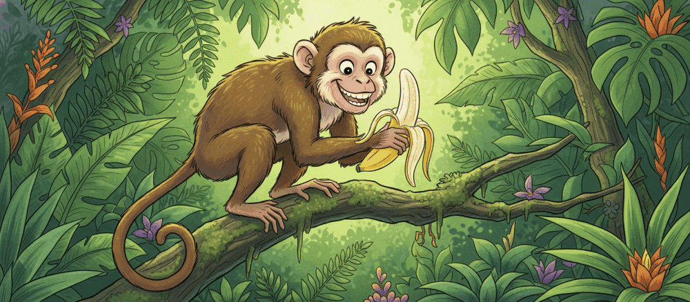 La grande aventure du petit singe gourmand