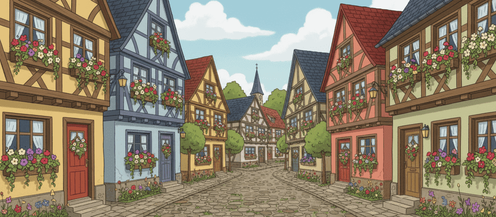 Kleine deutsche Dörfer