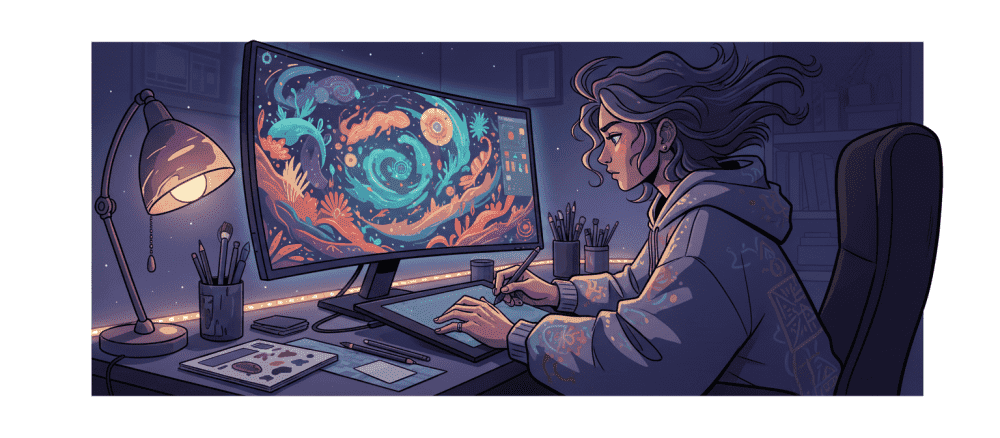 AI[エーアイ] で 新[あたら]しい 絵[え] を 描[か]こう