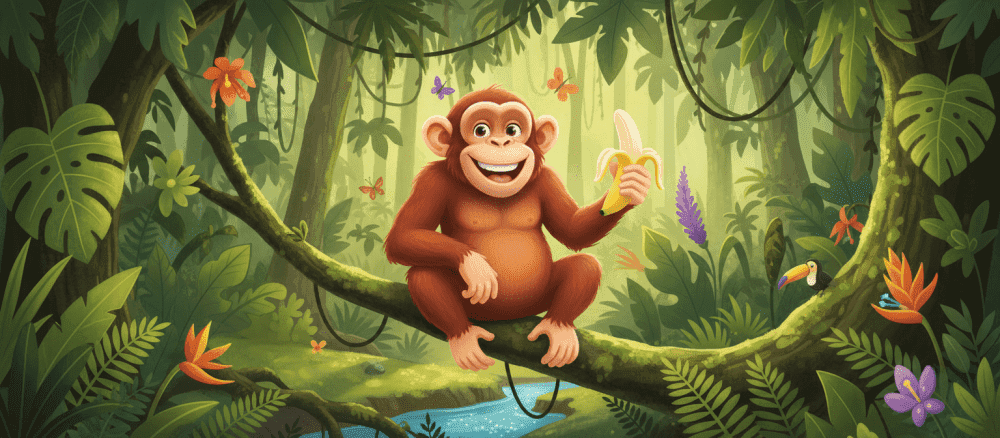 원숭이와 노란 바나나 이야기