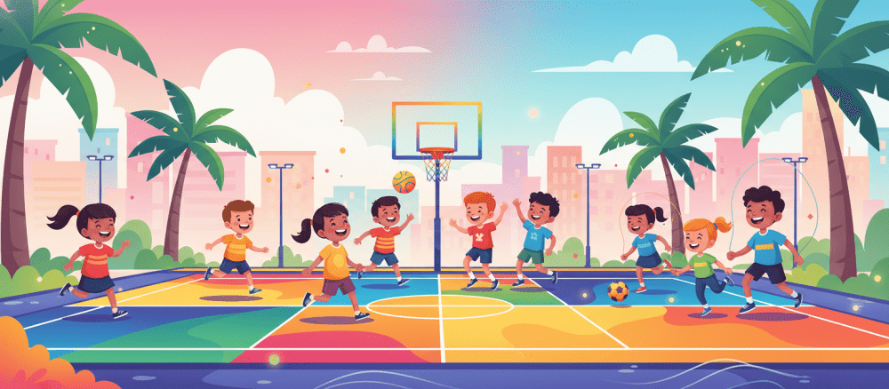 Uma tarde de confusao na quadra