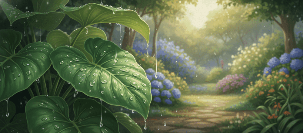 El suave sonido de la lluvia