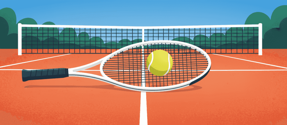 Eu aprendo a jogar tenis