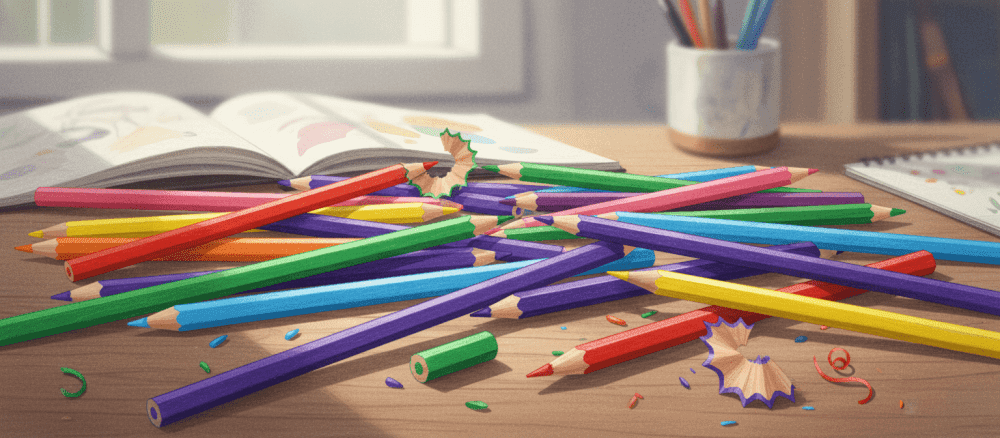 Den lille kasse med farver