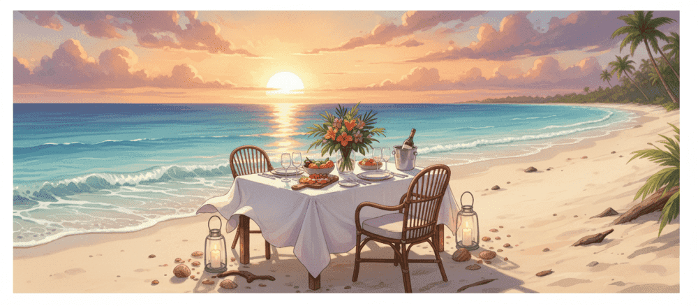 Makan Malam di Pinggir Pantai