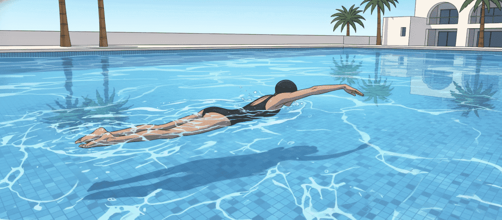 La natation est amusante