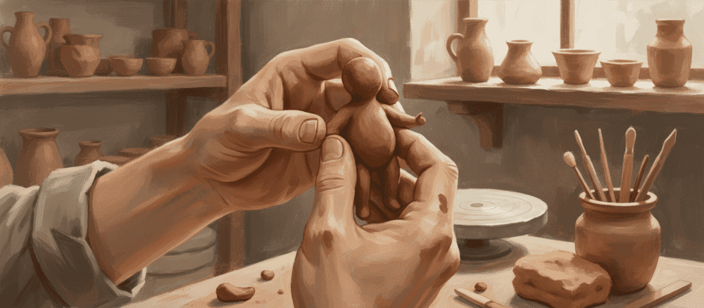 조각상을 만드느라