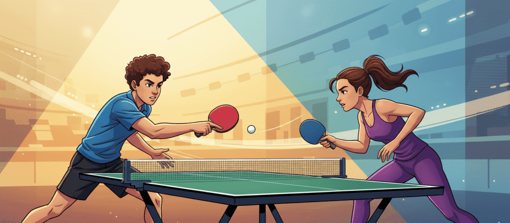 看(kàn)[看] 乒乓球(pīngpāngqiú)[乒乓球] (pīngpāngqiú) 比赛(bǐsài)[比賽] (bǐsài)