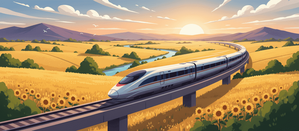 乘坐(chéngzuò)[乘坐] 火车(huǒchē)[火車] 去(qù)[去] 远方(yuǎnfāng)[遠方]