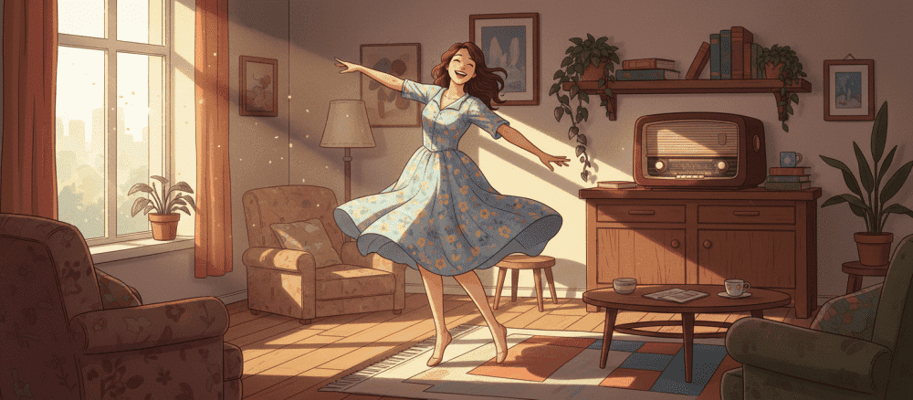 Danser en écoutant la radio