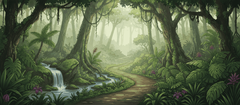 Uma aventura na floresta