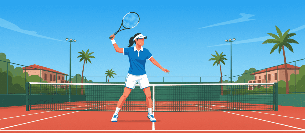 Aprendiendo a jugar al tenis