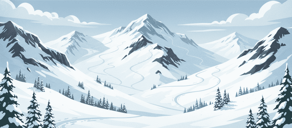 Skifahren im Winter