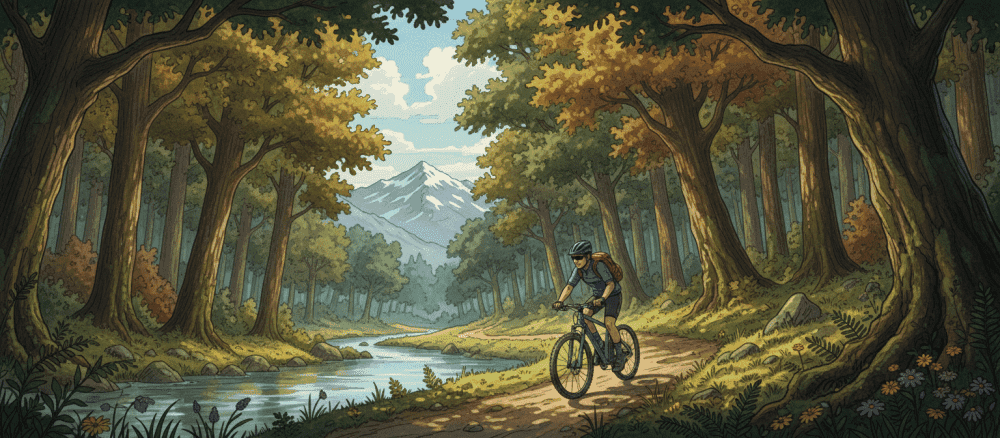Die Reise mit dem Fahrrad