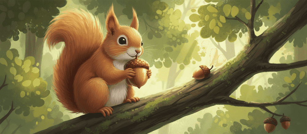 숲속의 용감한 다람쥐