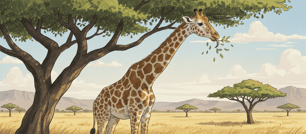 首[くび] が 長[なが]い キリン