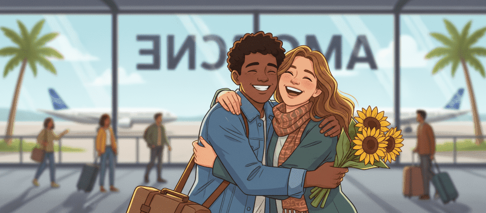 Op bezoek bij vrienden