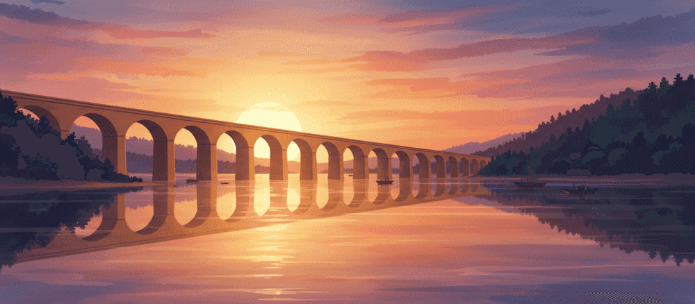 Schöne Brücken sehen