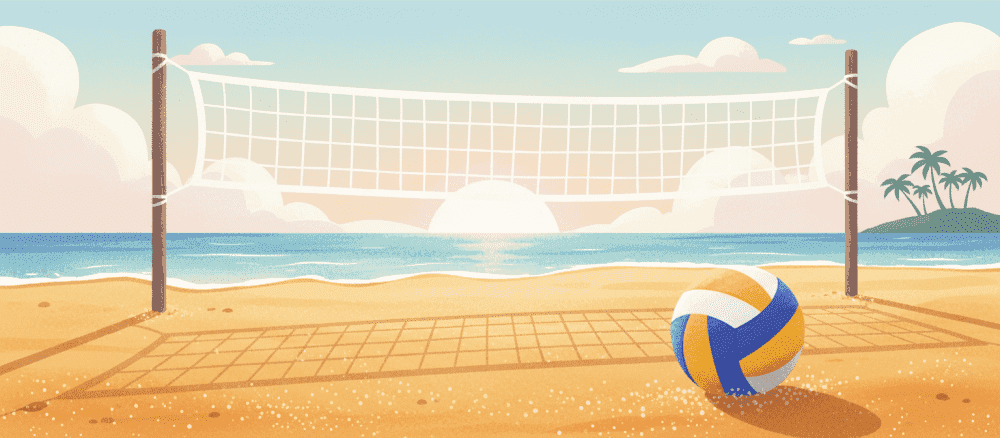 A equipa de voleibol da escola