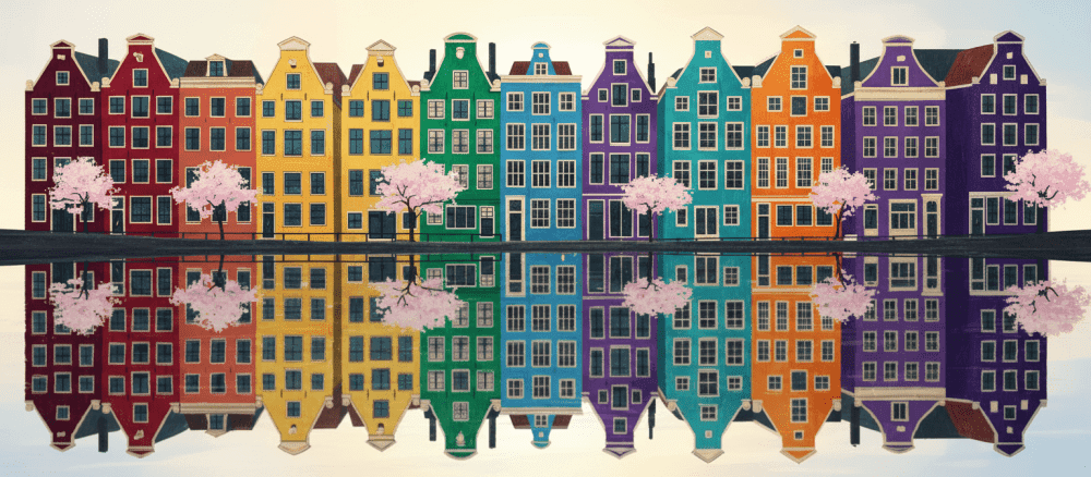 Case colorate: un mondo vivace