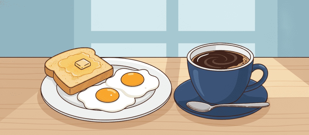 朝[あさ] ごはん を 楽[たの]しむ