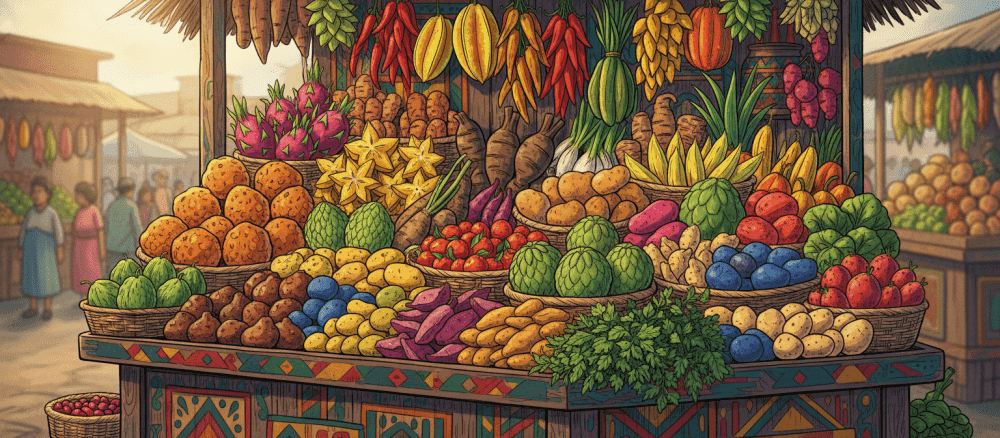 Gastronomía local en los mercados de Perú