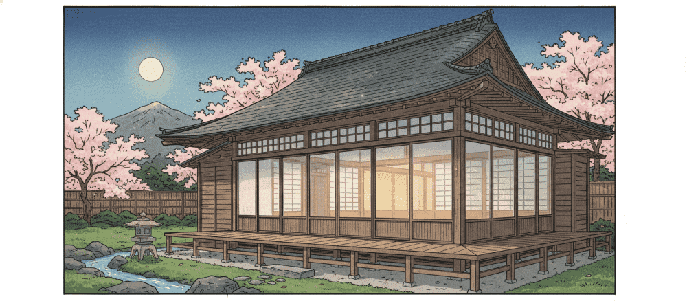 日本[にほん] の 伝統的[でんとうてき] な 家[いえ] の 特徴[とくちょう]