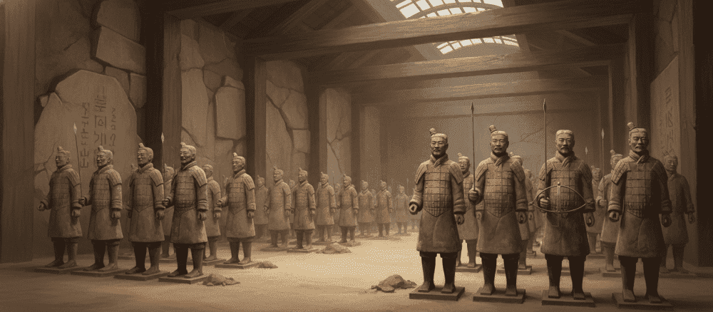 秦始皇(qínshǐhuáng)[秦始皇] 和(hé)[和] 兵马俑(bīngmǎyǒng)[兵馬俑]