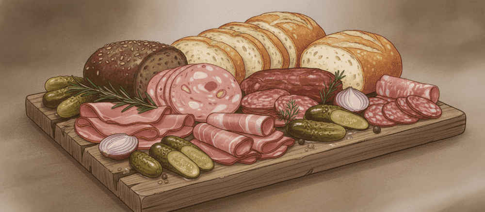 Typisch deutsches Abendbrot