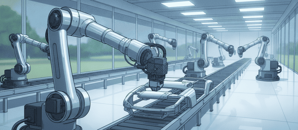 Robotlar Fabrikalarda Çalışıyor