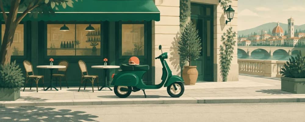 Un scooter en ville