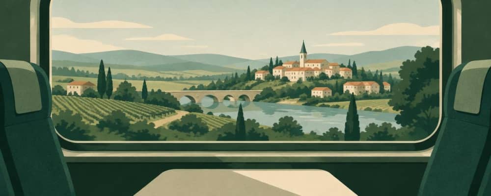 Le train pour aller à Lyon