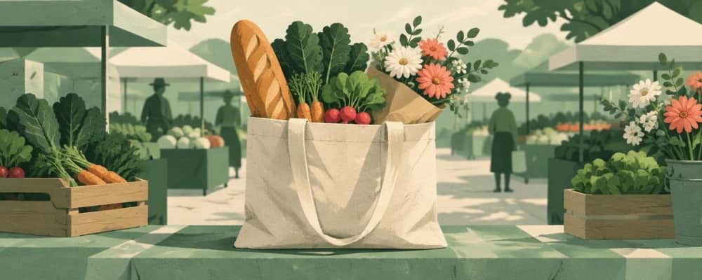Mes courses au marché