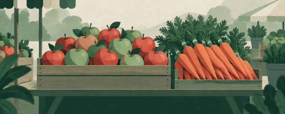 Obst und Gemüse für mich