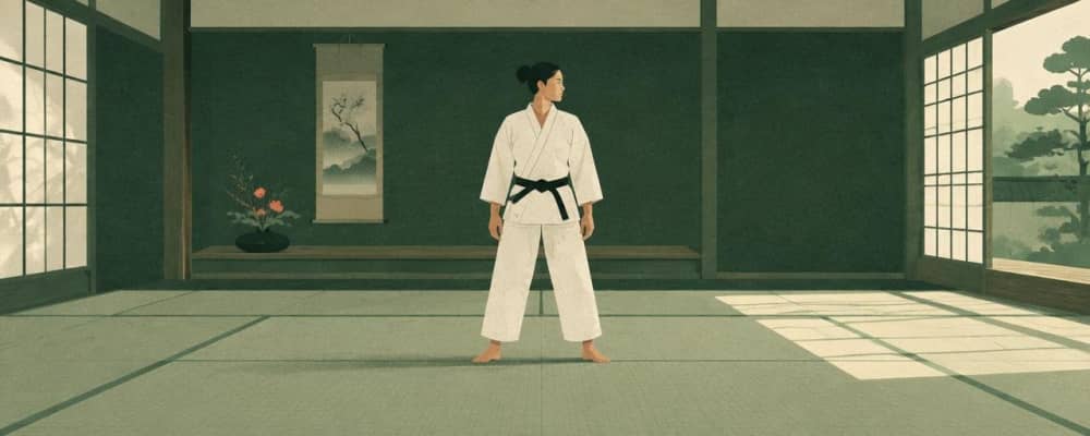 柔道[じゅうどう] を 学[まな]ぶ 学生[がくせい]