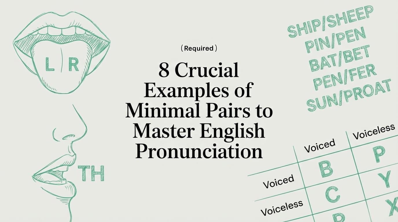 8 Crucial Examples of Minimal Pairs to Master English Pronunciation