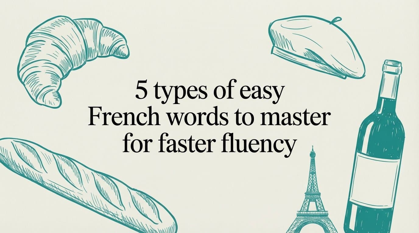 5 Types of Easy French Words to Master for Faster Fluency