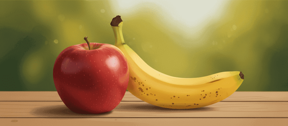 Яблоко или банан? Что лучше?