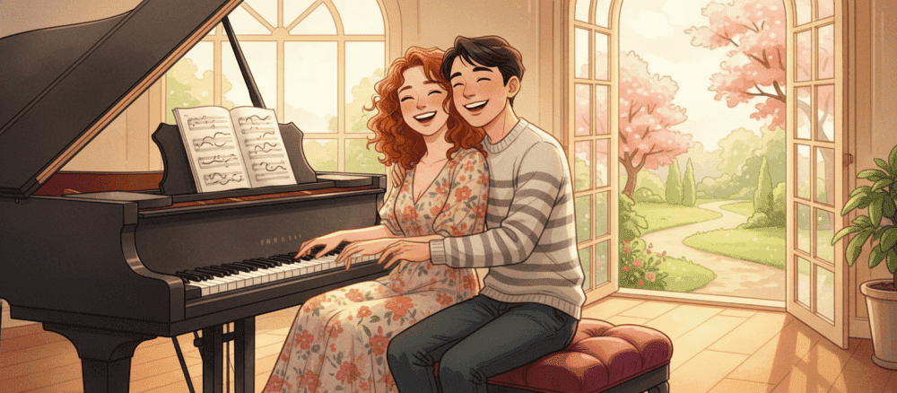 Bermain Piano Bersama