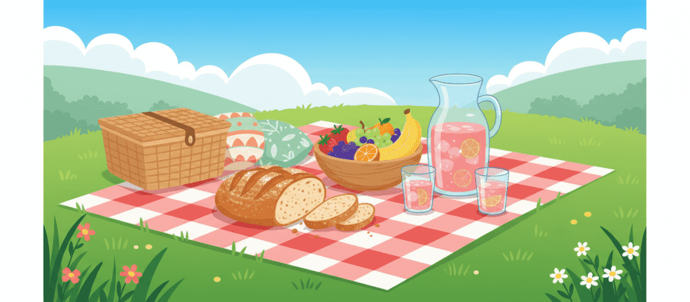 Ein Picknick im Park